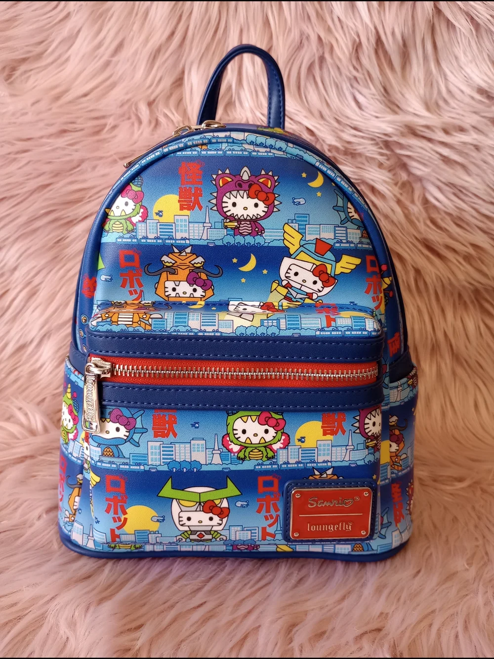 SDCC 2020 Exclusive Hello Kitty Kaiju Loungefly Mini Backpack